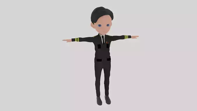 Commander - Cartoon Character Man