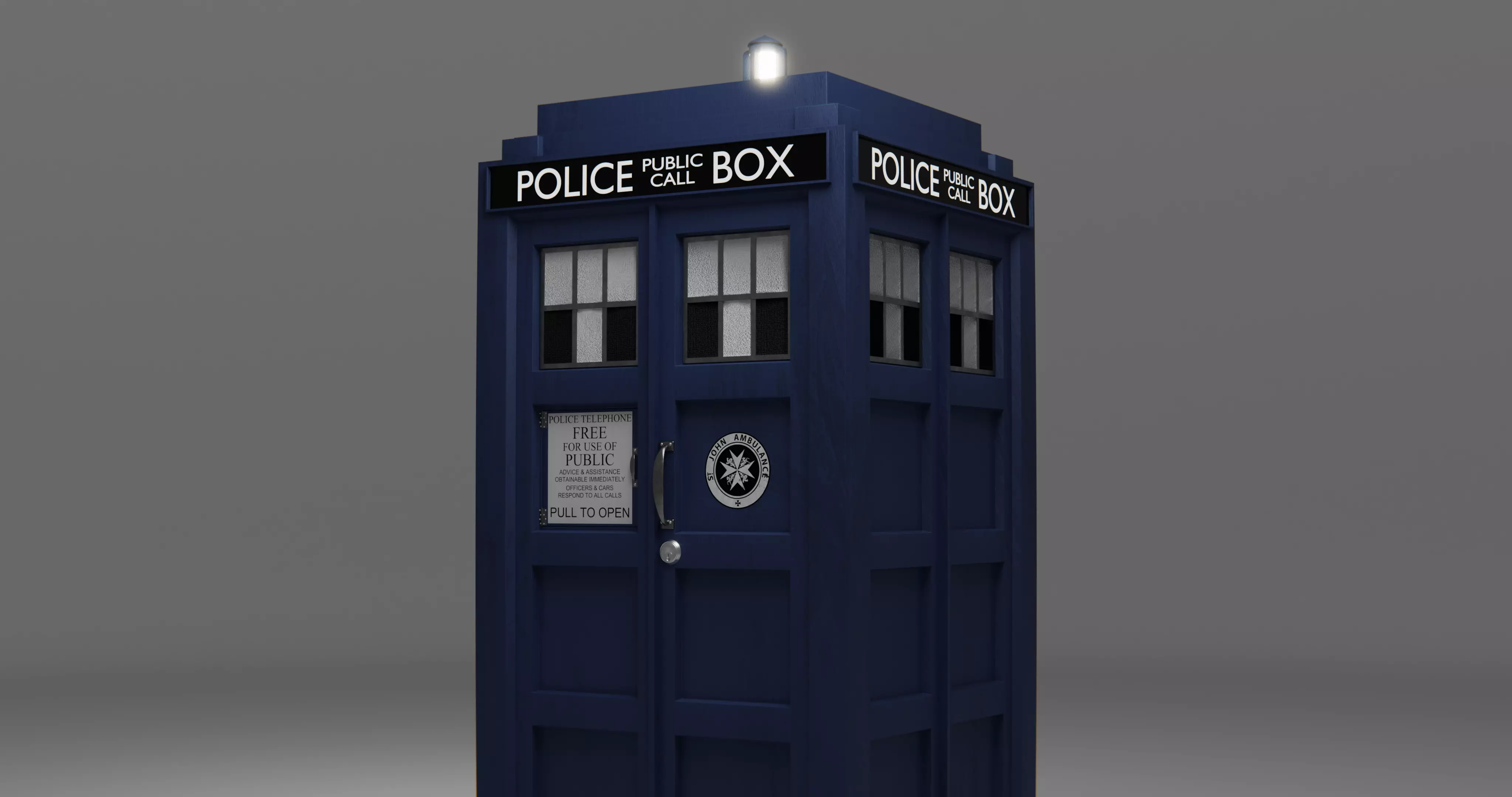 TARDIS Free 3D model_0