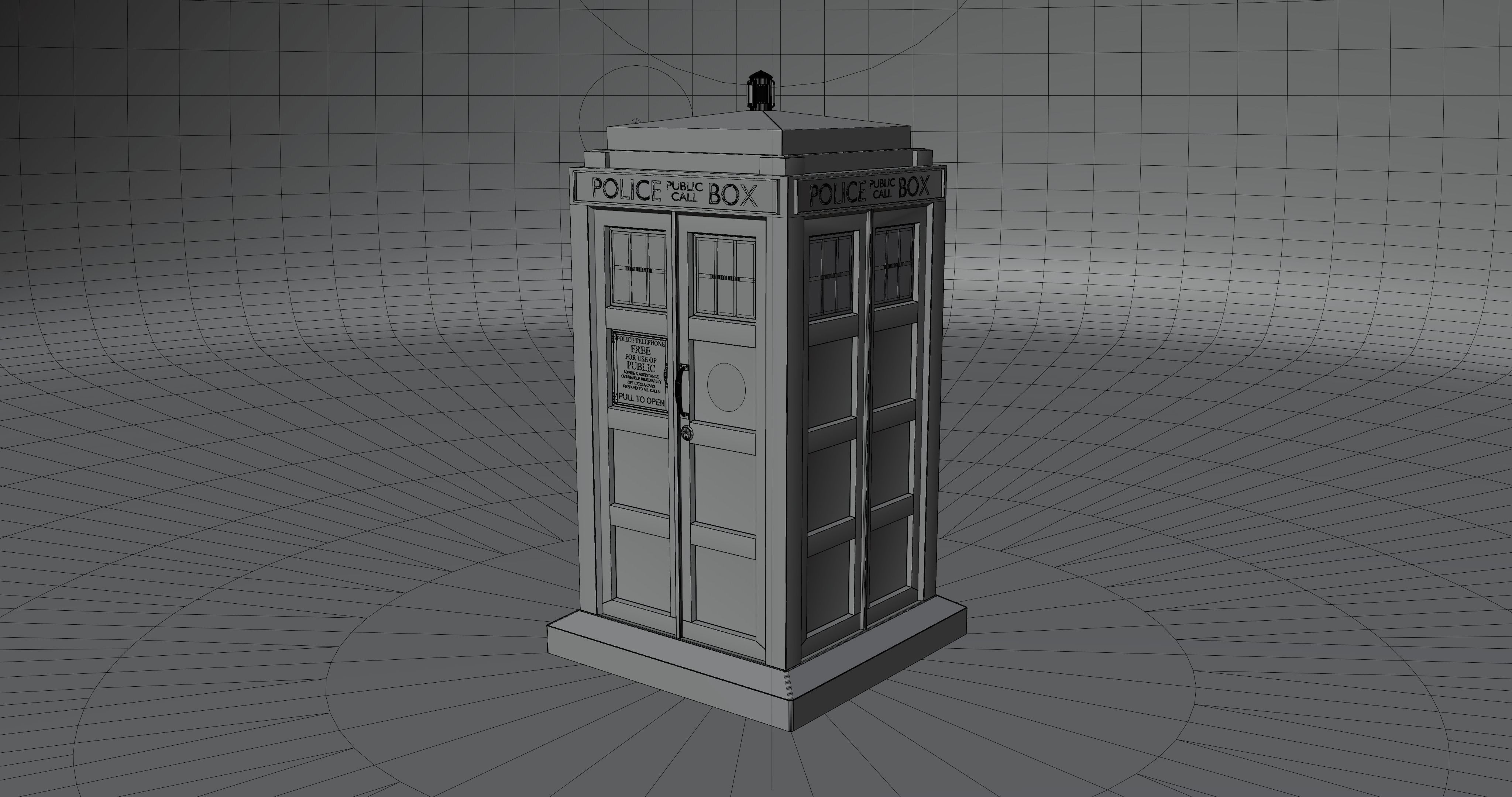 TARDIS Free 3D model_2