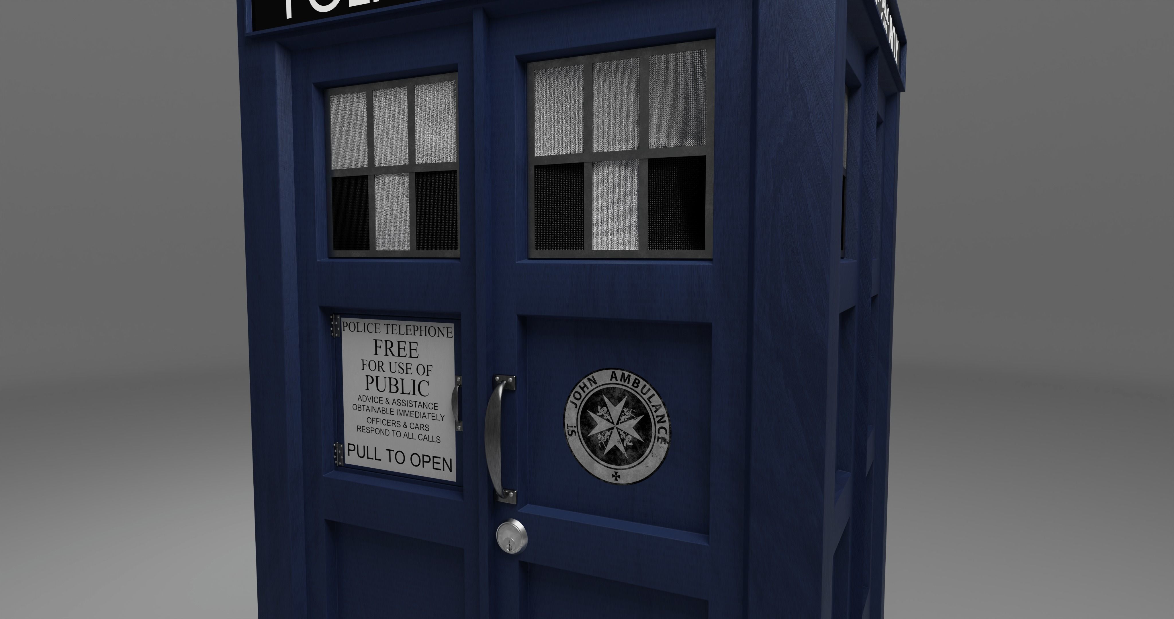TARDIS Free 3D model_4