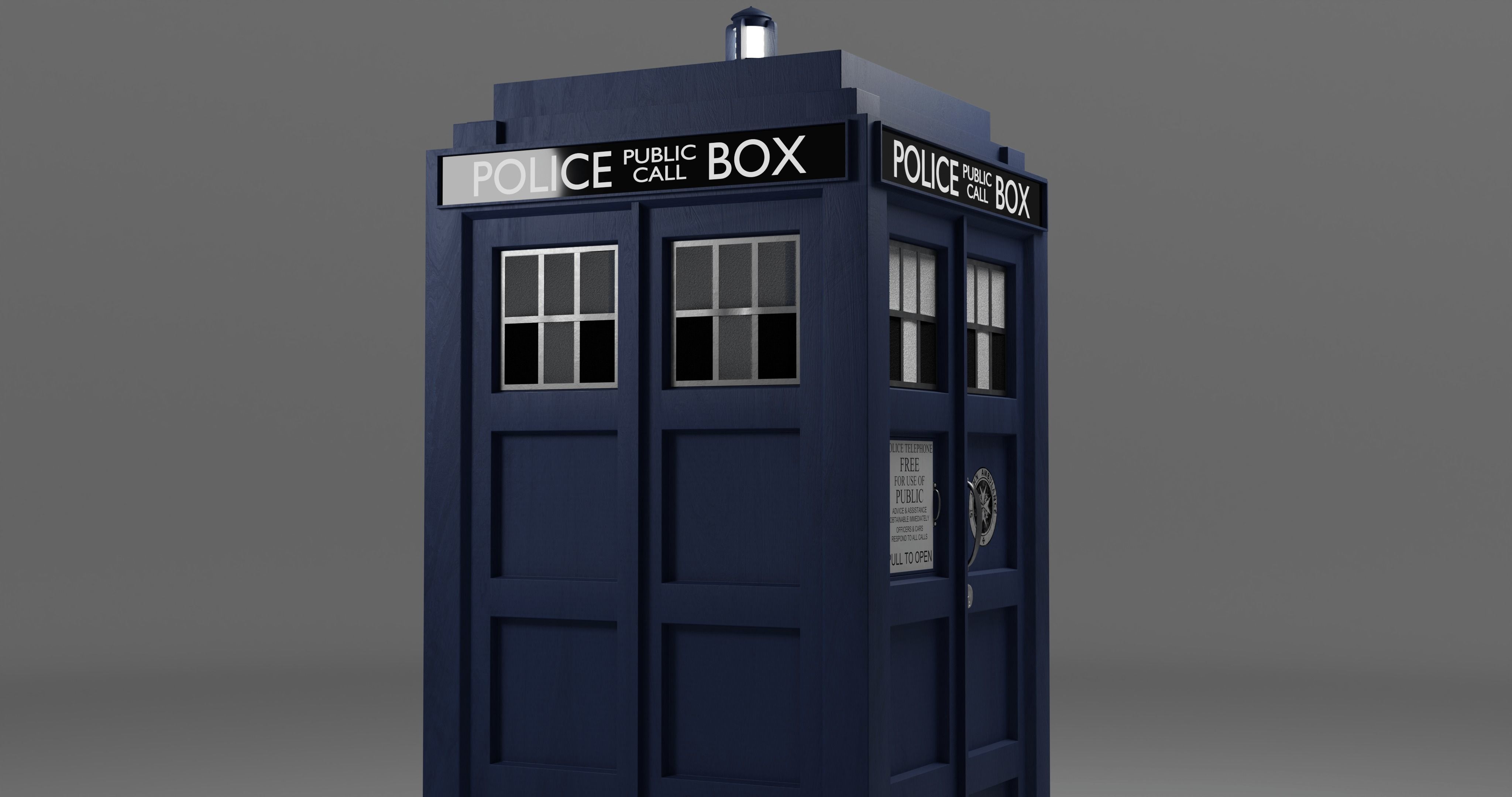 TARDIS Free 3D model_1
