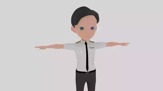 Pilot - Cartoon Character Man