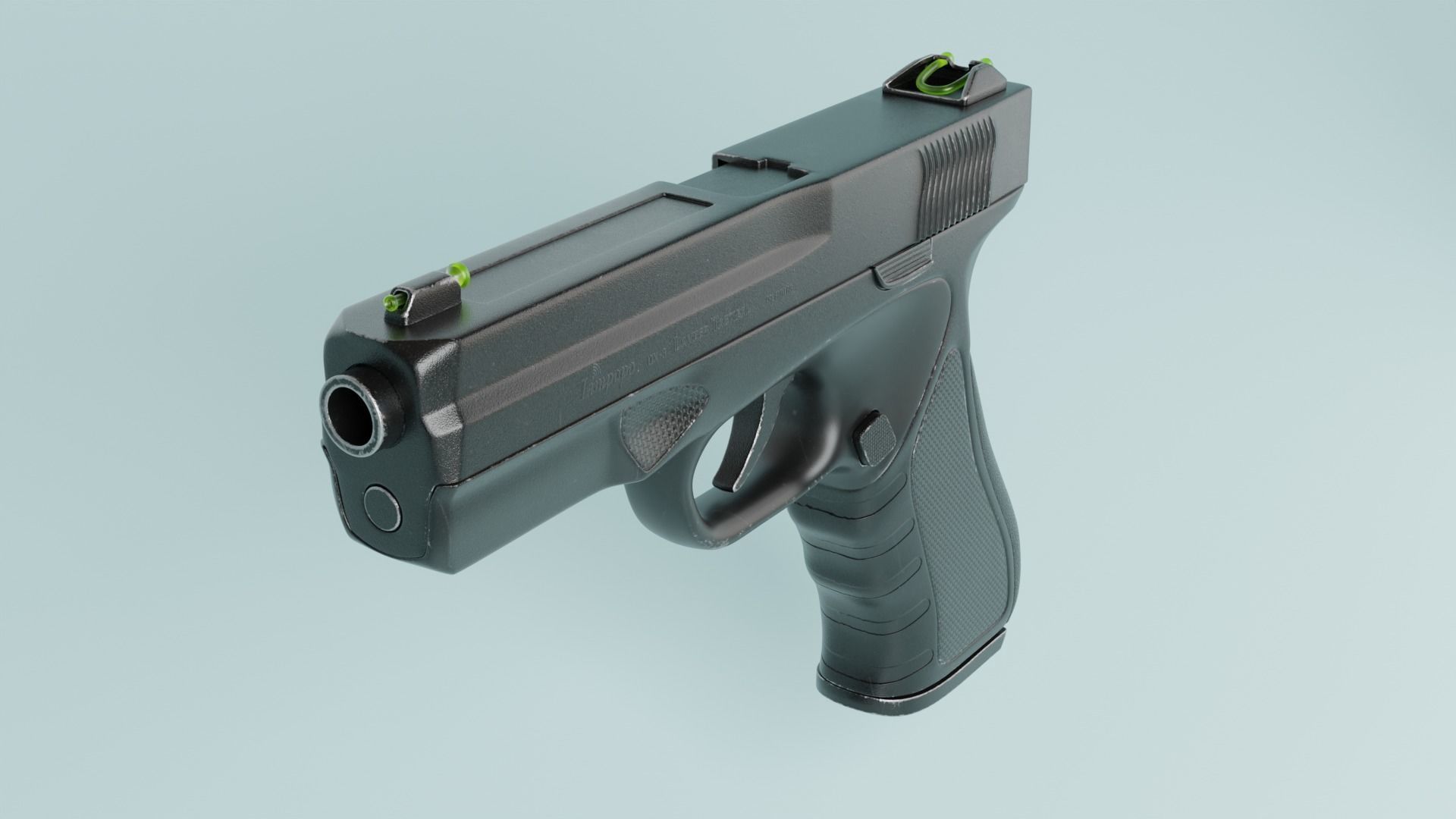 Pistol 3D model_1