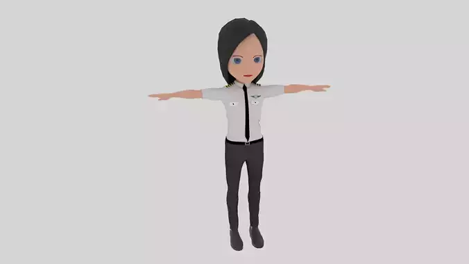 Pilot - Cartoon Character Woman