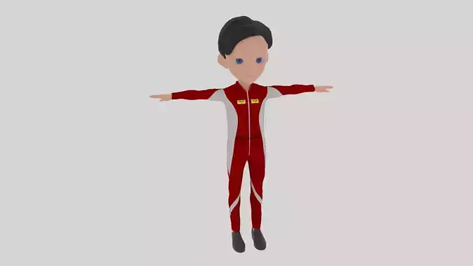 Racer - Cartoon Character Man