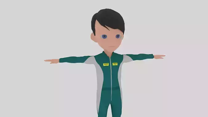 Racer - Cartoon Character Man
