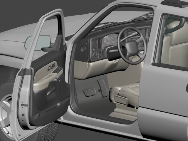 GMC Yukon 2000 - 2006 3D model_4