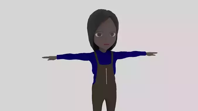 Plumber - Cartoon Character Afro Woman