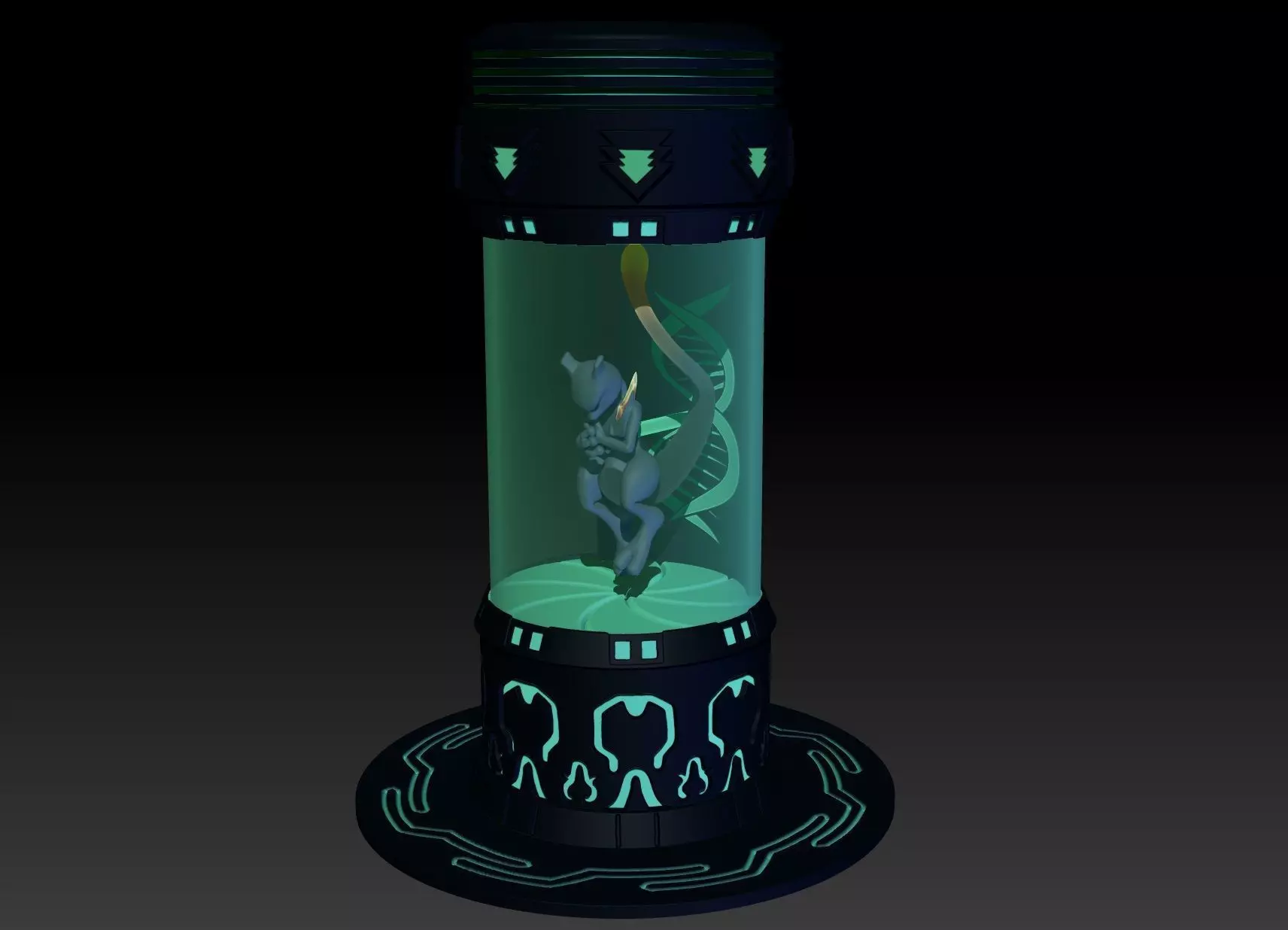 Pokemon Shadow Mewtwo 3D print model_0