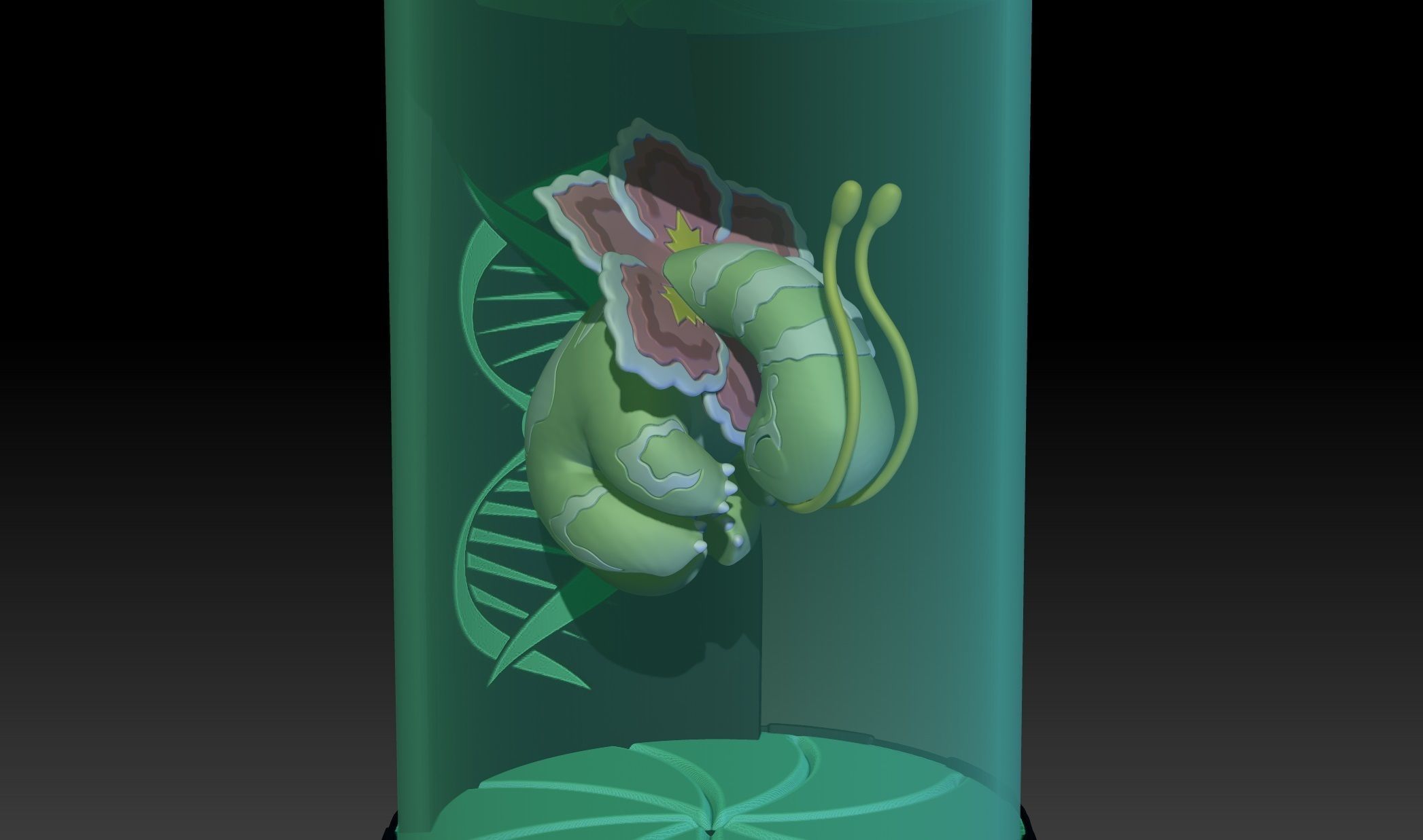 Pokemon Meganium Clone 3D print model_1