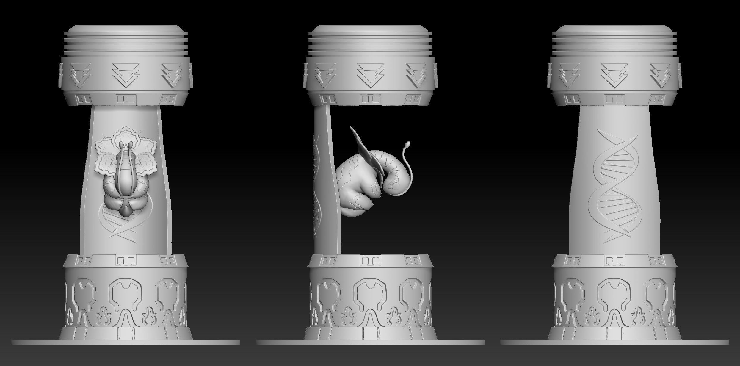 Pokemon Meganium Clone 3D print model_3