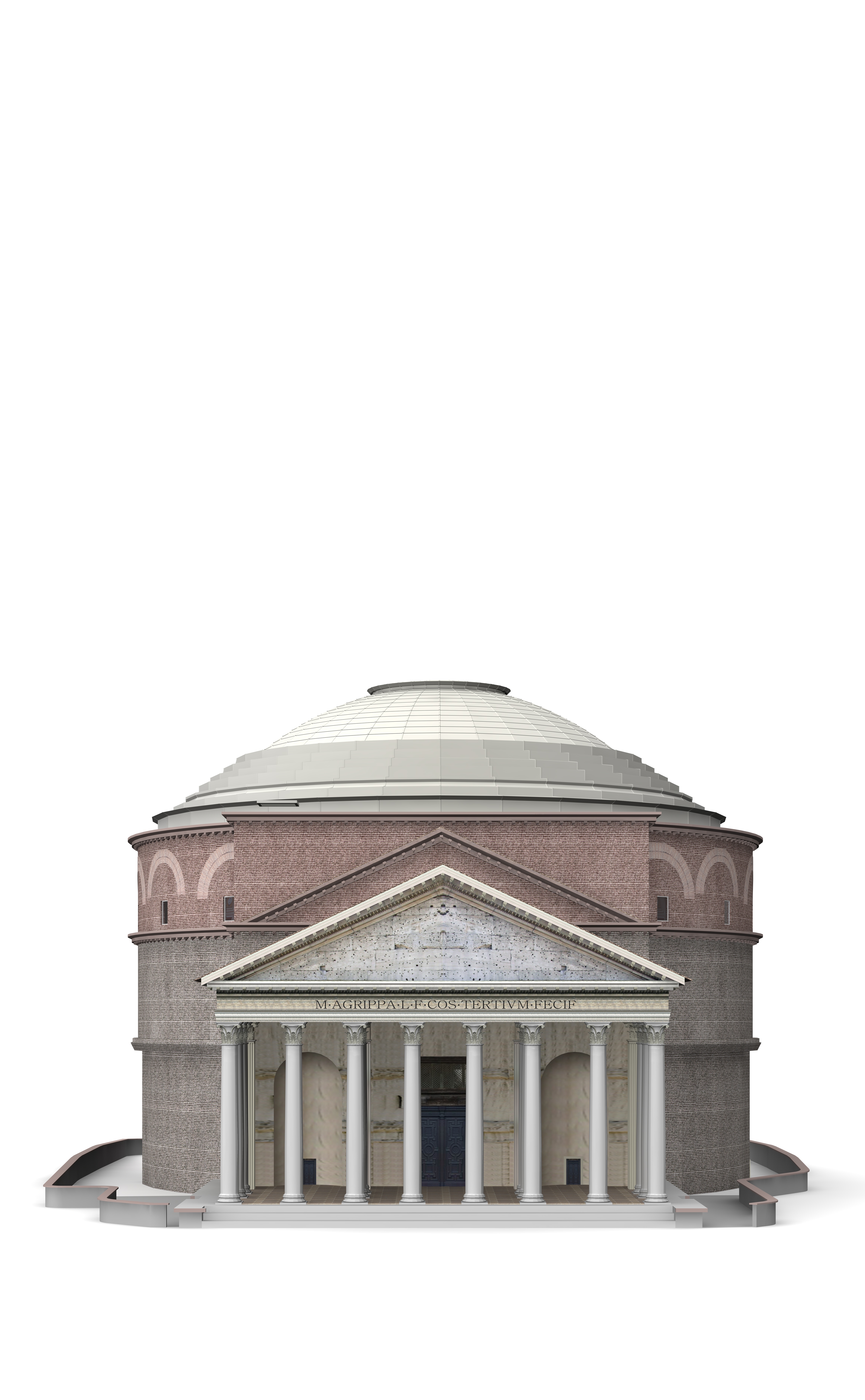 Pantheon in Rome Italy 3D model_6