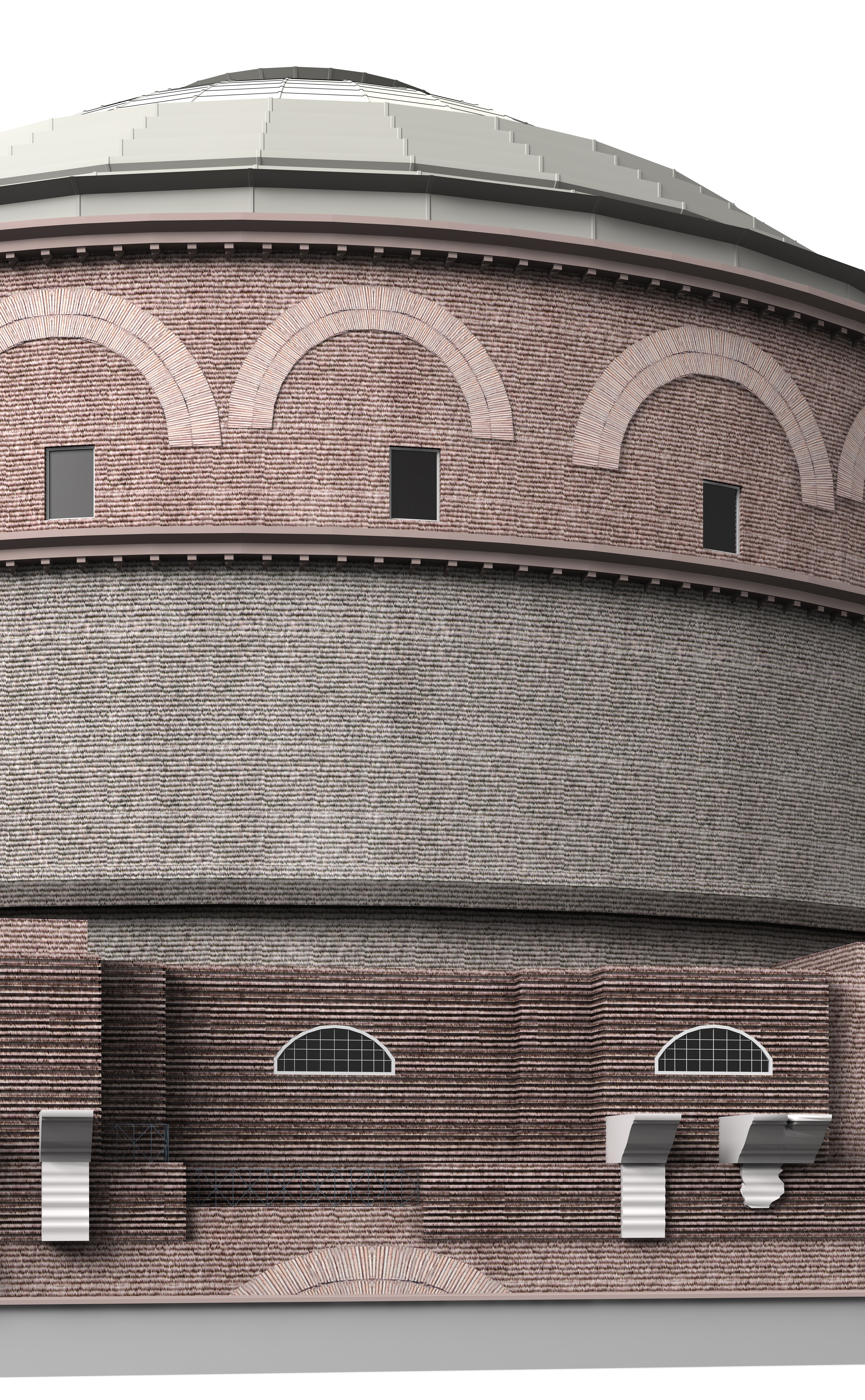 Pantheon in Rome Italy 3D model_11