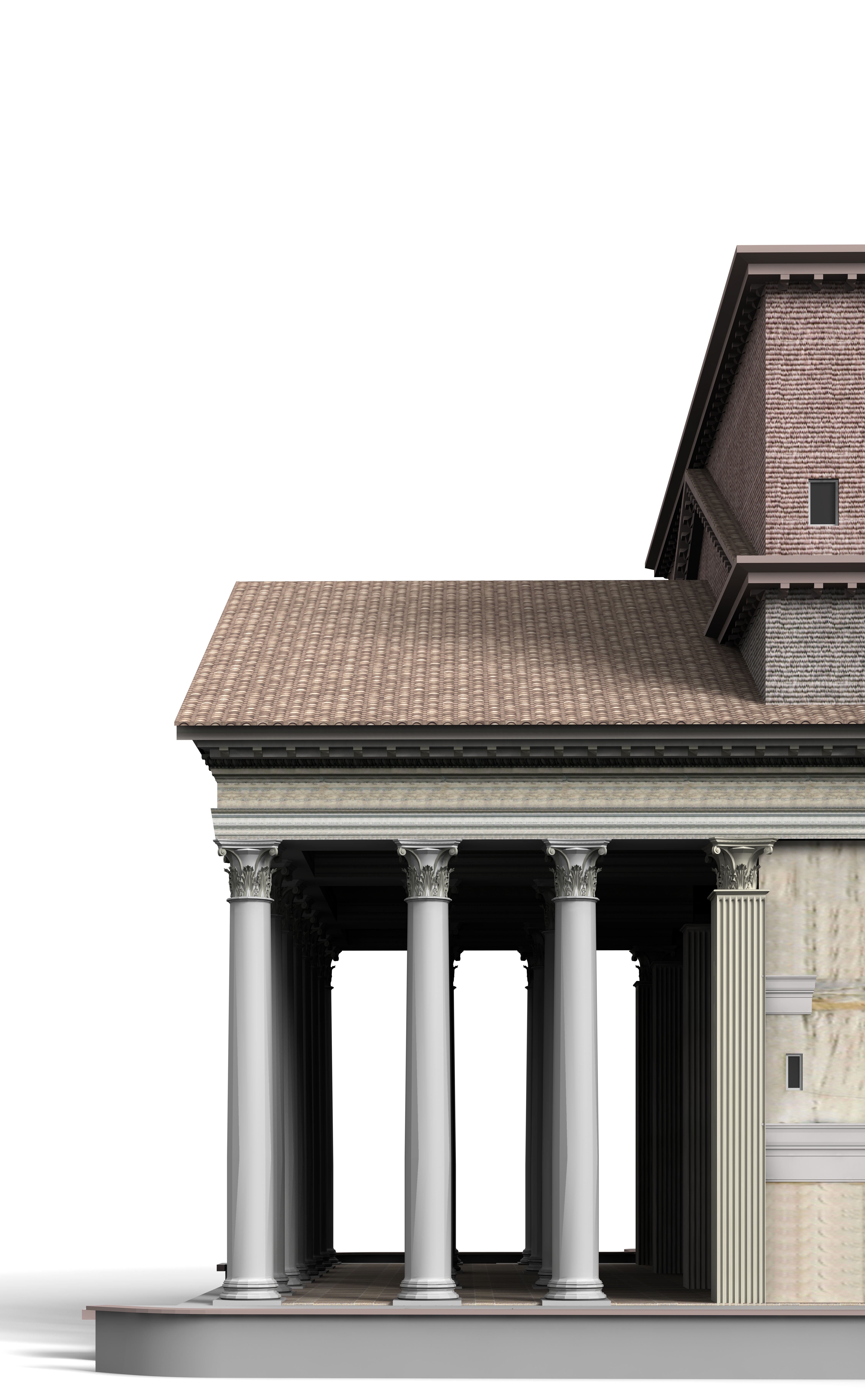 Pantheon in Rome Italy 3D model_9
