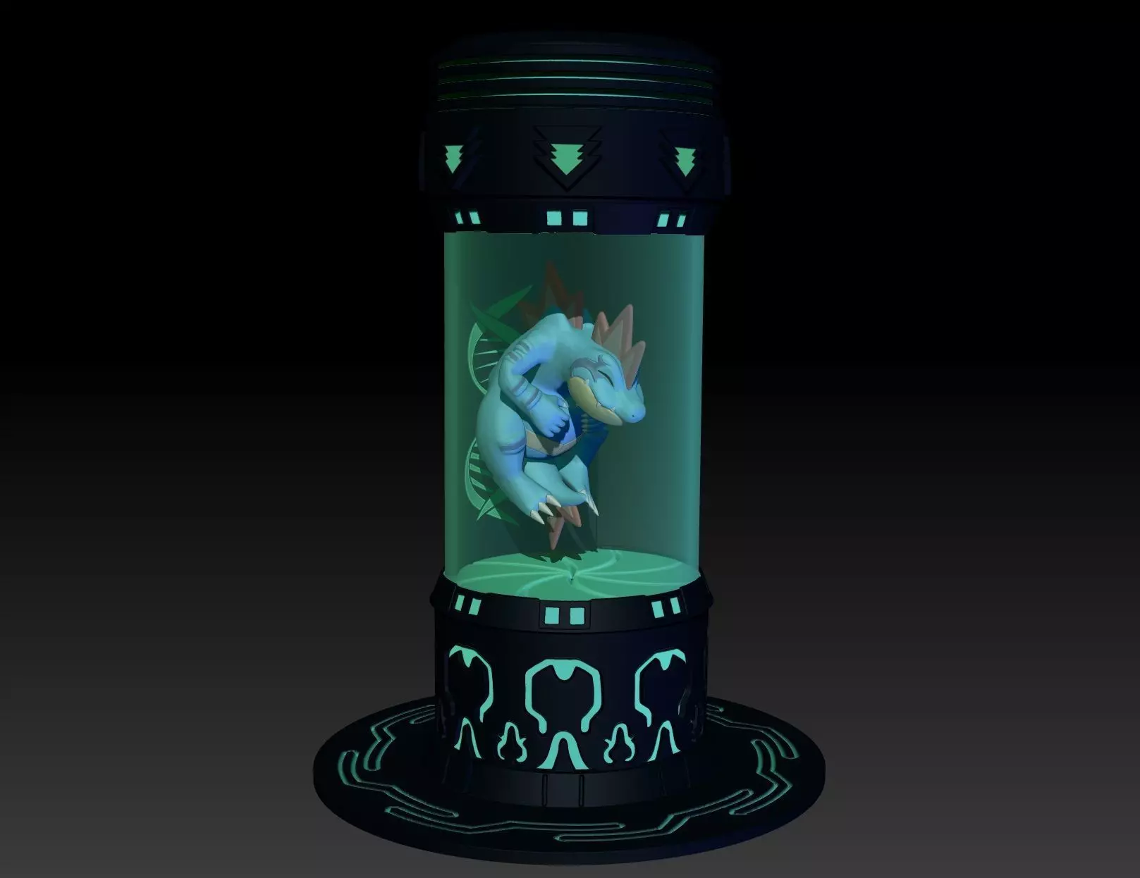 Pokemon Feraligatr Clone 3D print model_0