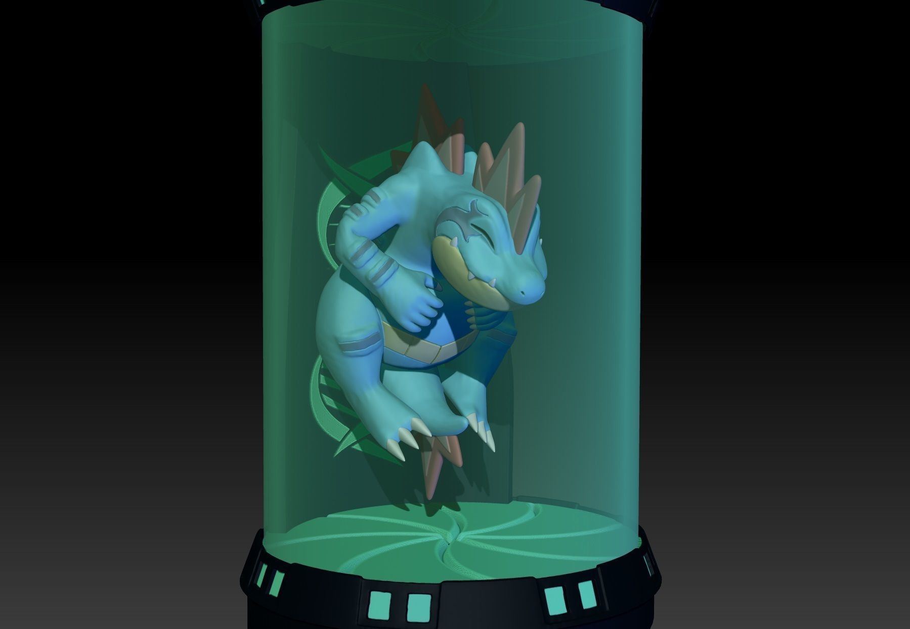 Pokemon Feraligatr Clone 3D print model_1