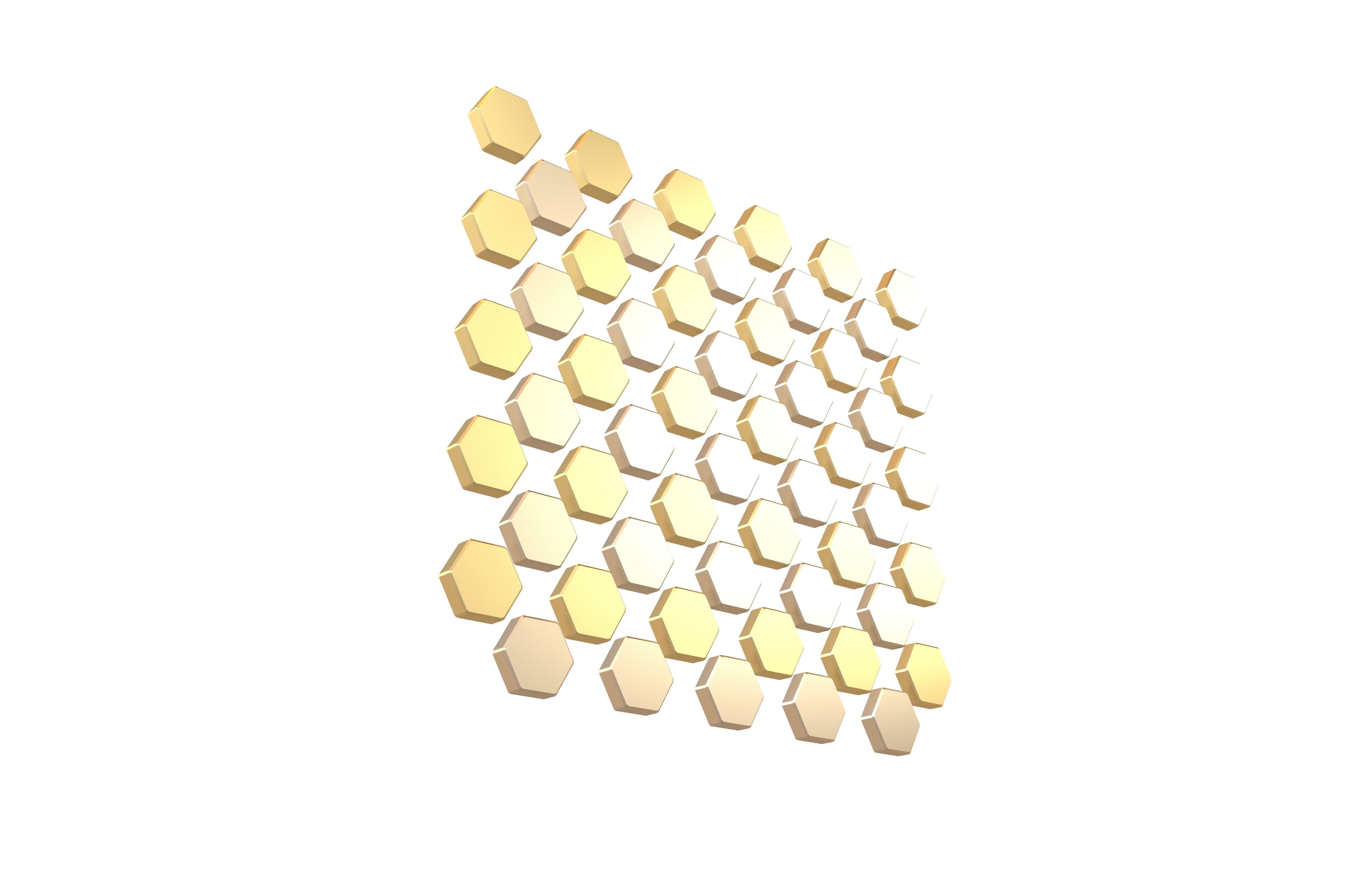 Hexagon Design Element V1 004 Low-poly 3D model_3