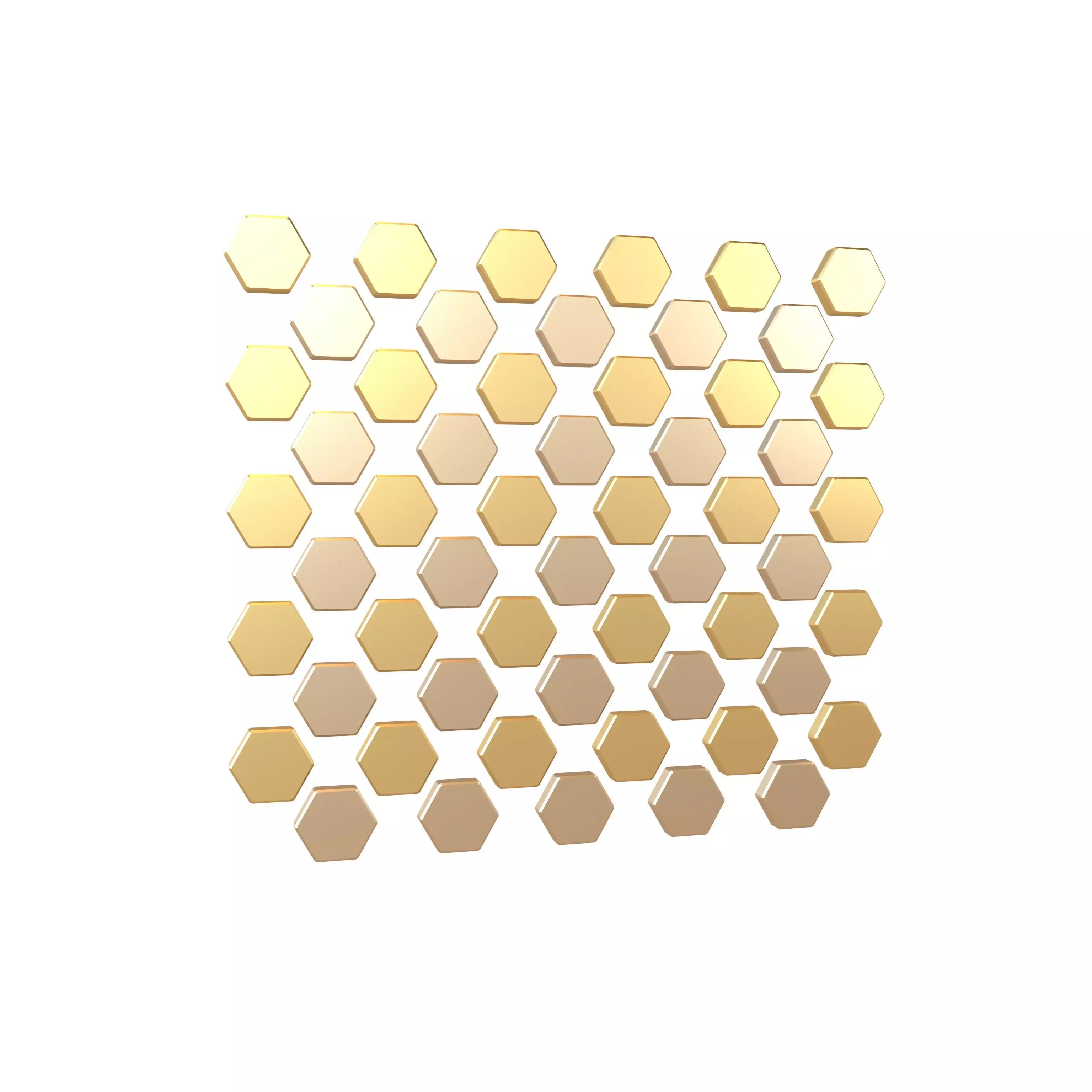 Hexagon Design Element V1 004 Low-poly 3D model_0