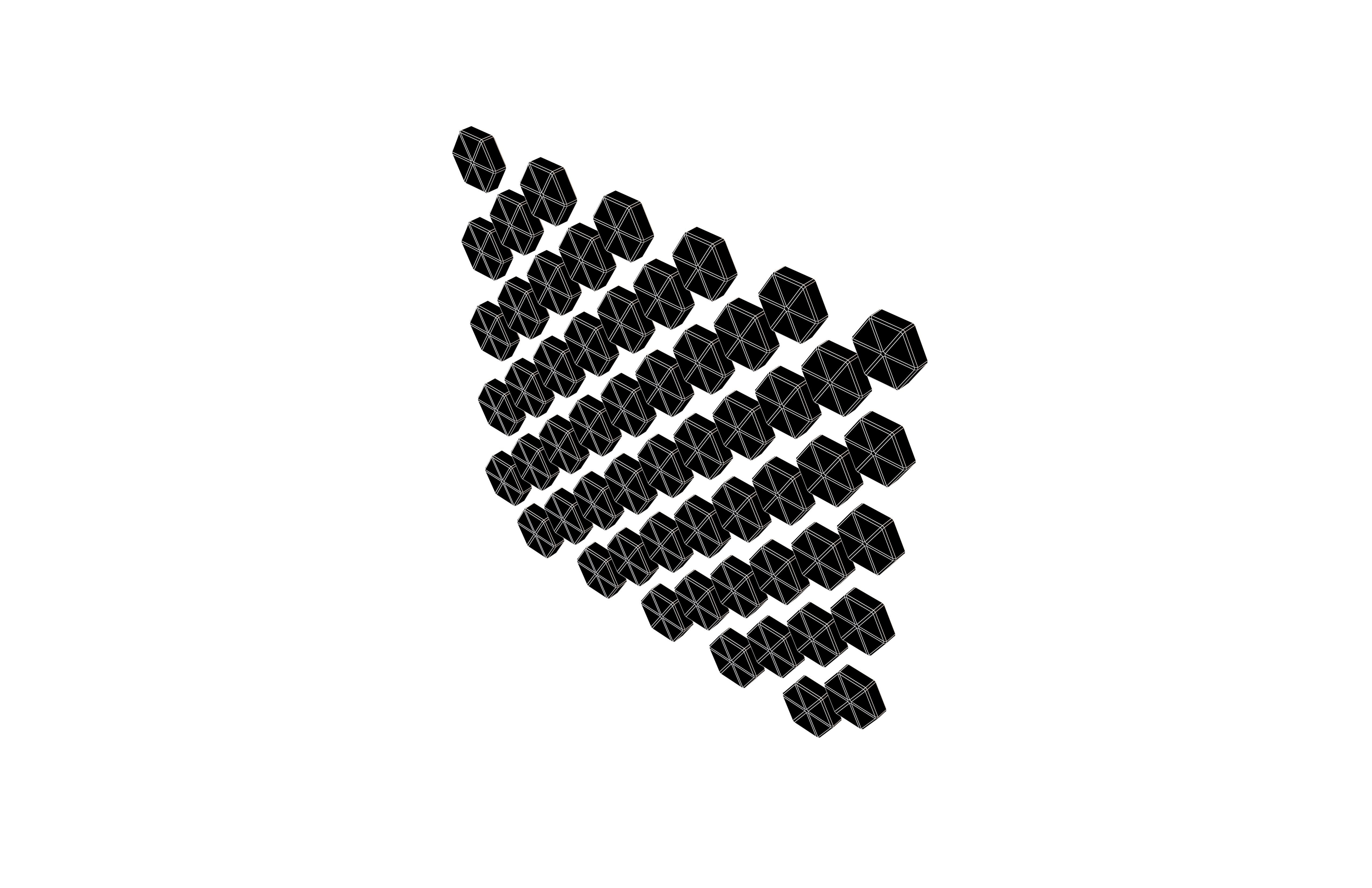 Hexagon Design Element V1 004 Low-poly 3D model_4