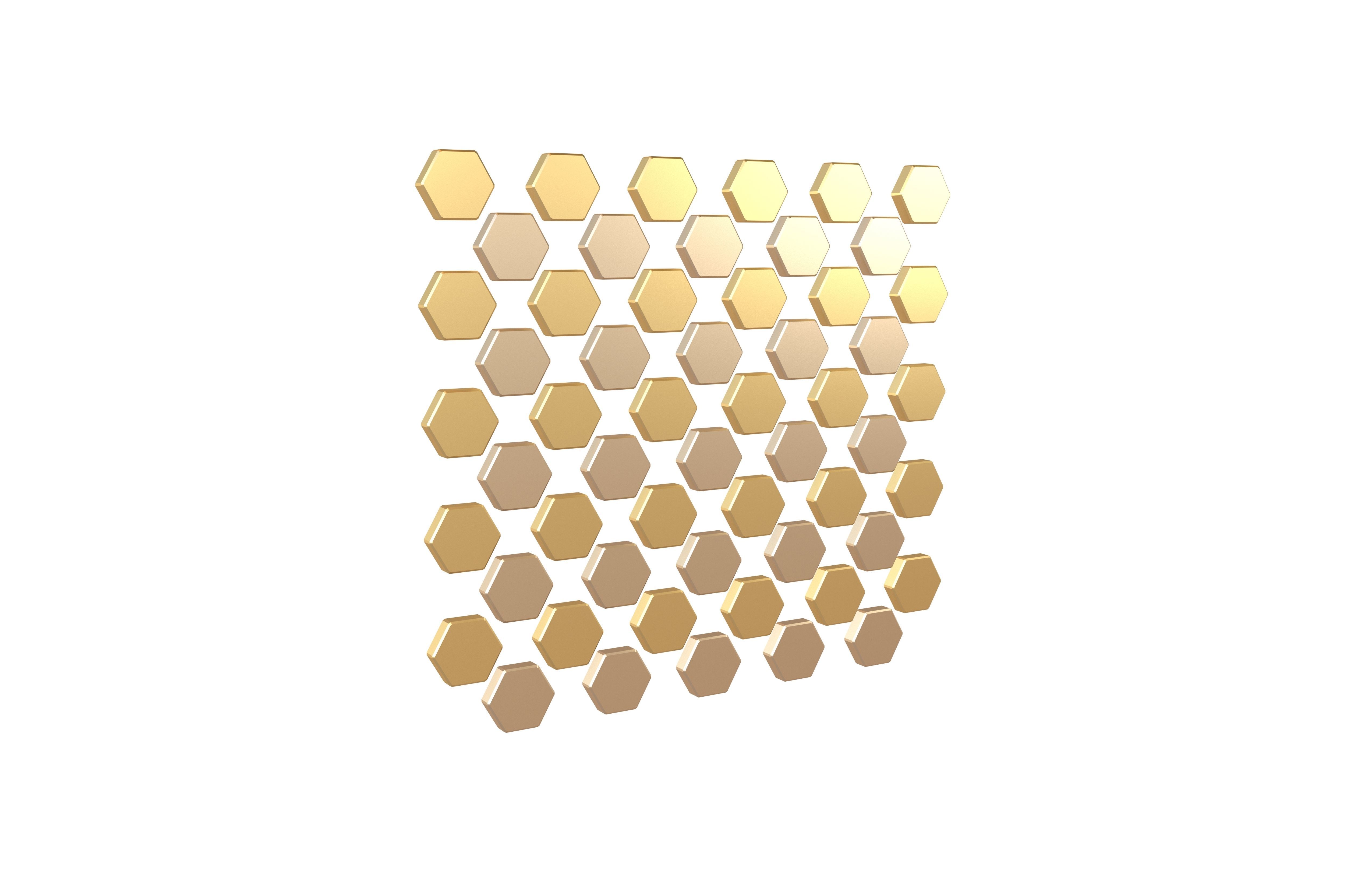Hexagon Design Element V1 004 Low-poly 3D model_1