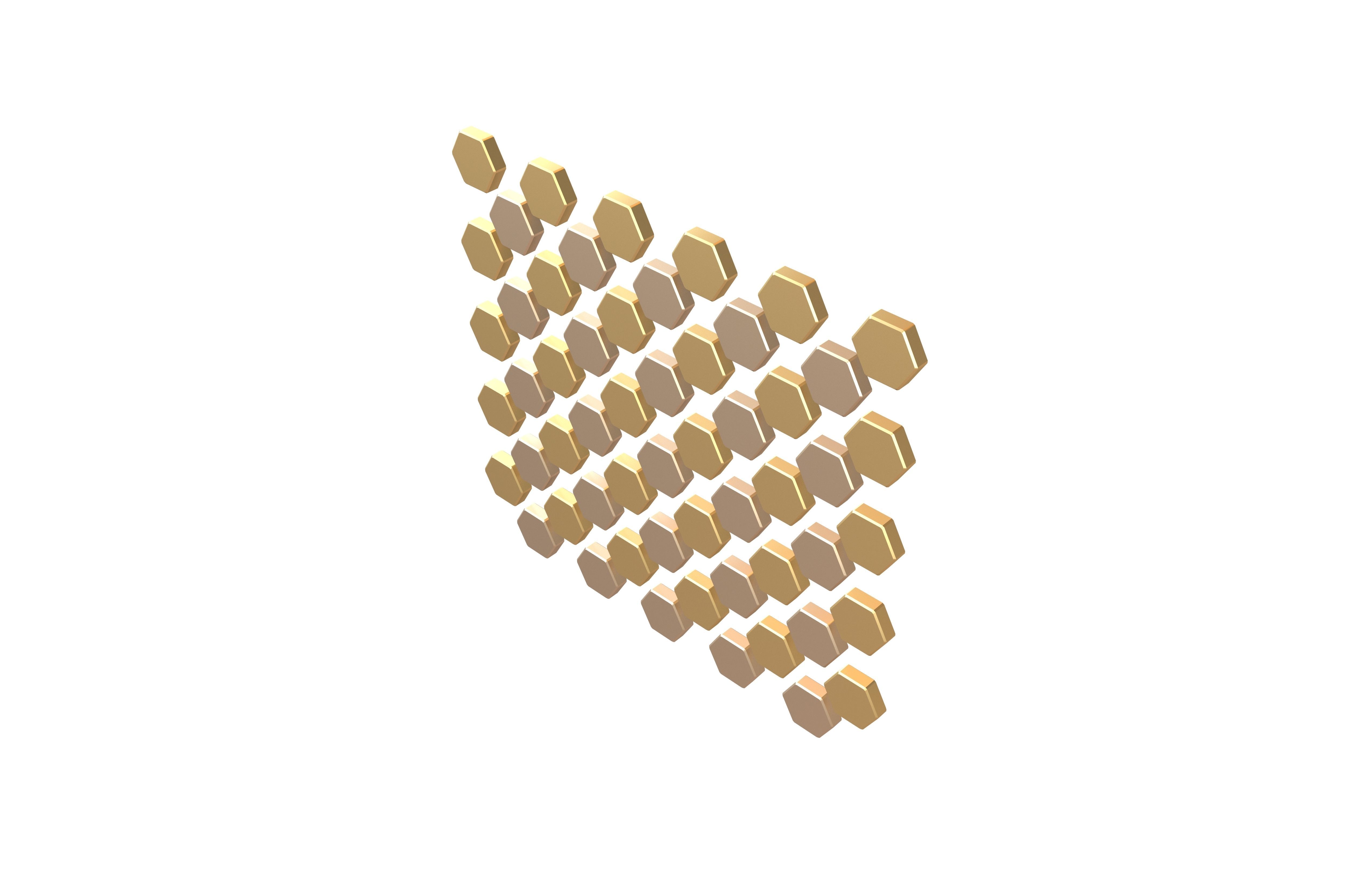 Hexagon Design Element V1 004 Low-poly 3D model_2