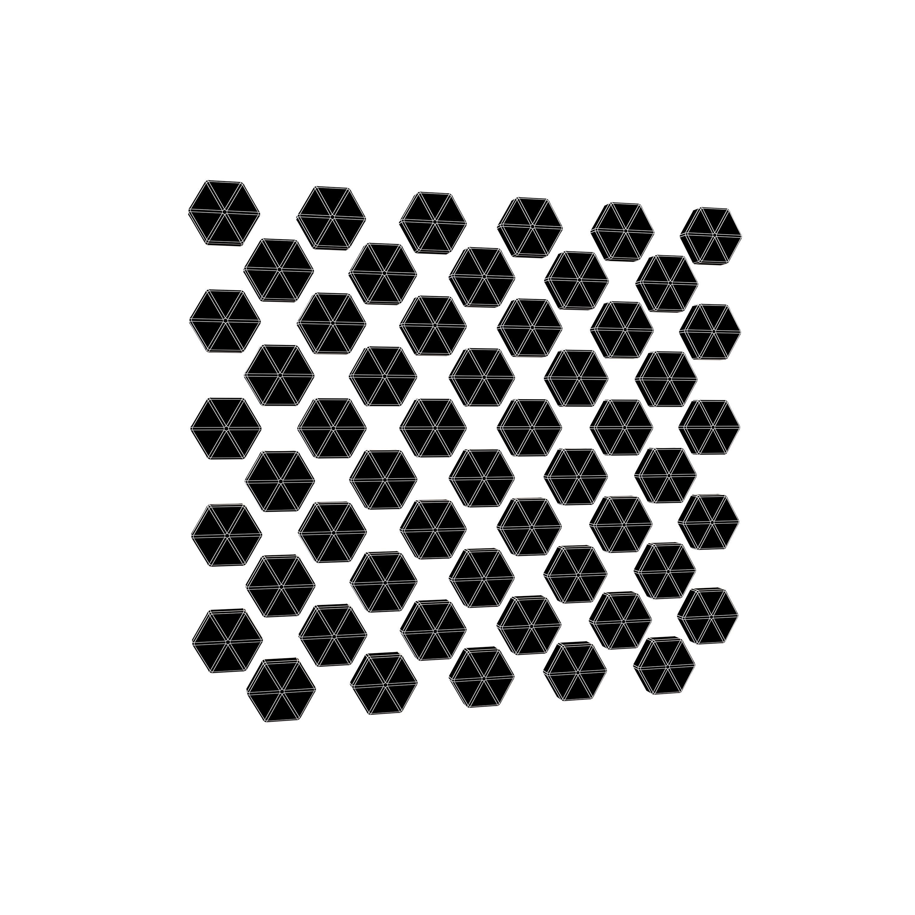 Hexagon Design Element V1 004 Low-poly 3D model_5