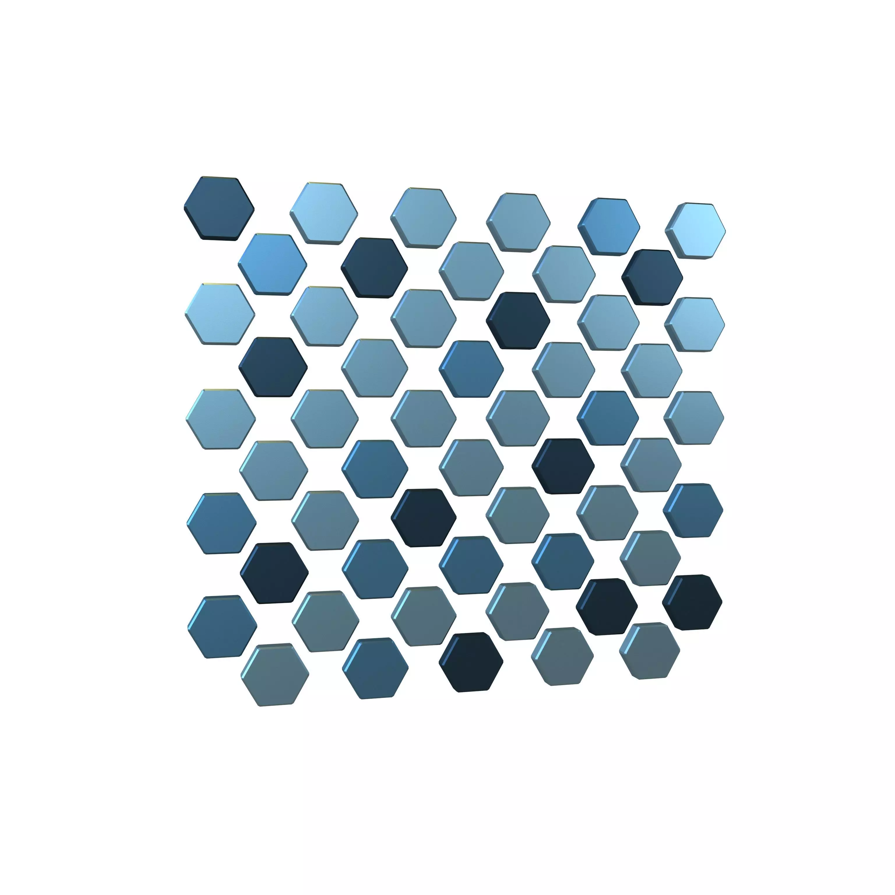 Hexagon Design Element V1 006 Low-poly 3D model