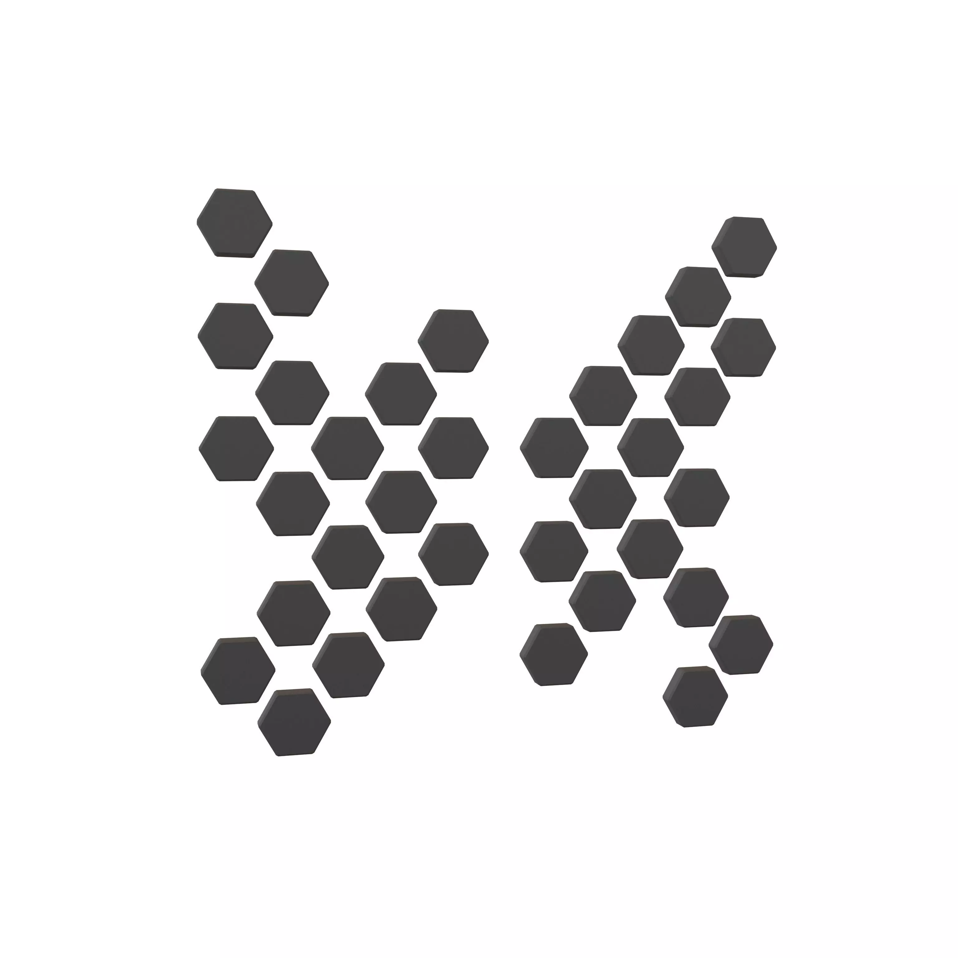 Hexagon Design Element V2 001 Low-poly 3D model_0