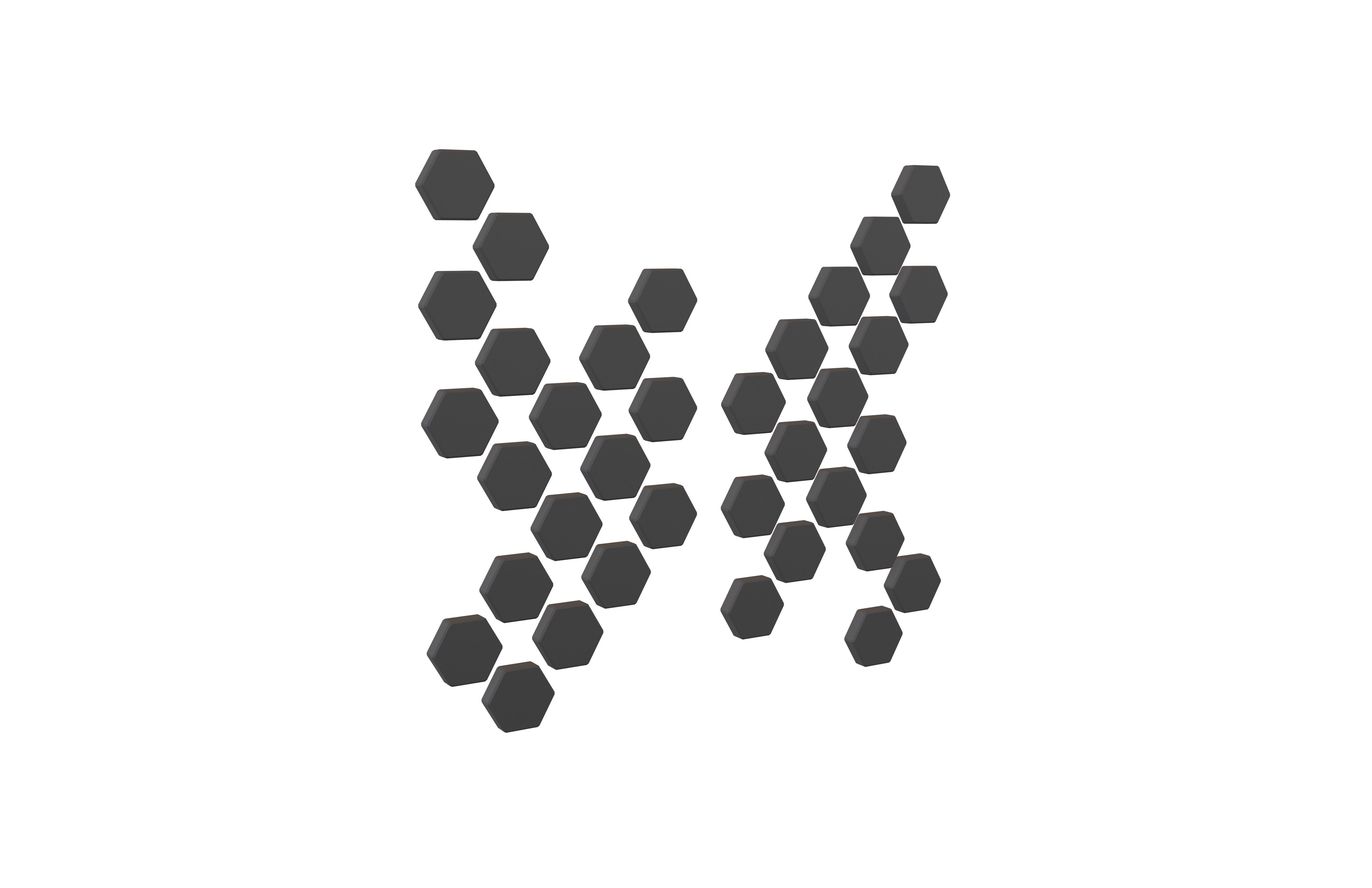 Hexagon Design Element V2 001 Low-poly 3D model_1