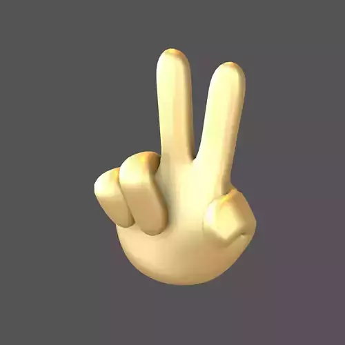 Two Finger Up Hand v1 008