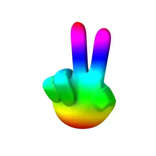 Two Finger Up Hand v1 010