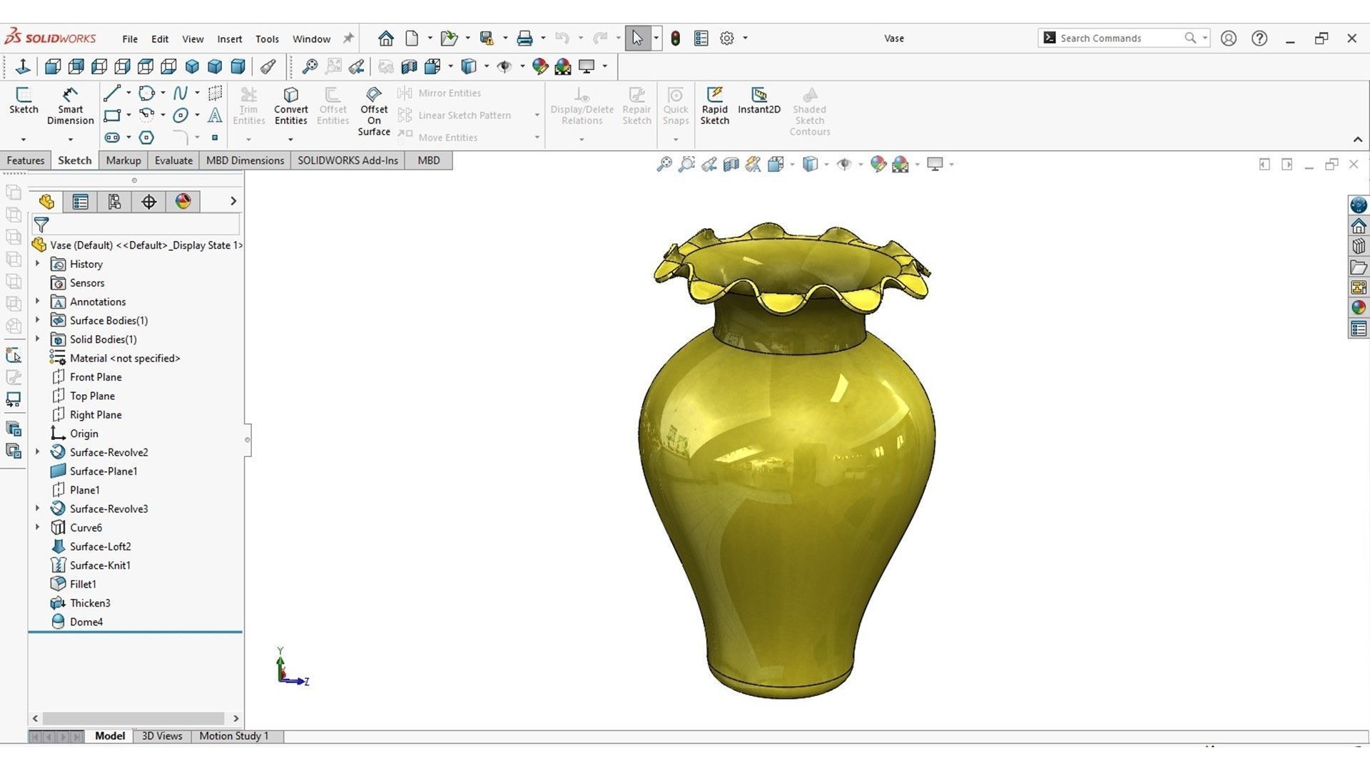 Decoration Vase 3D print model_5