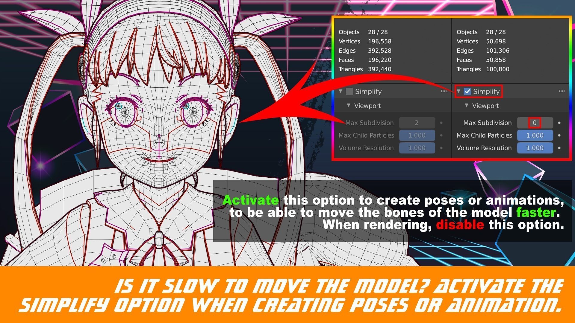 Hachikuji Mayoi - Bakemonogatari - Model 3D Blender 3D model_2