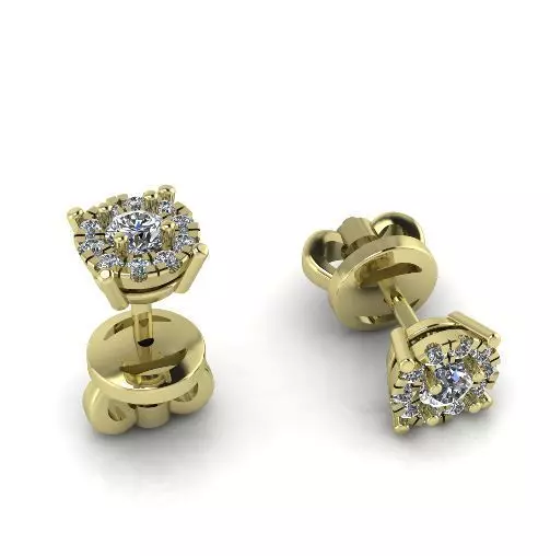 Earrings Puset Model 3696 3D print model