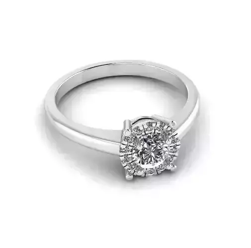 Engagement halo rings Model 3695 3D print model