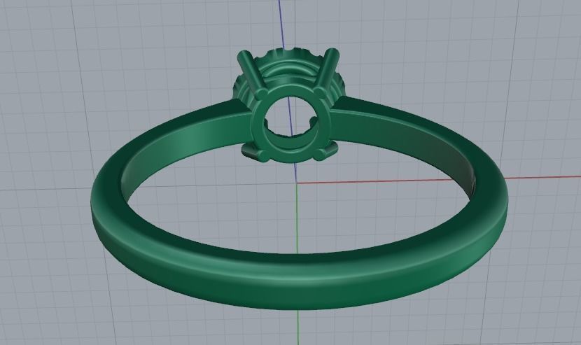 Engagement halo rings Model 3695 3D print model_5
