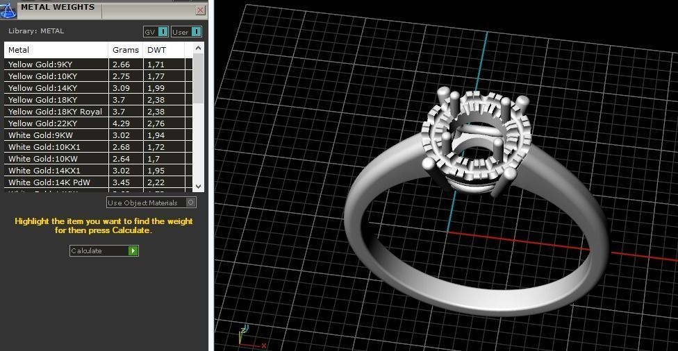 Engagement halo rings Model 3695 3D print model_9