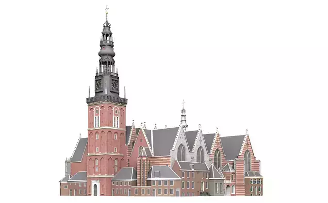 Oude Kerk 3D model Oude Kerk 3D model