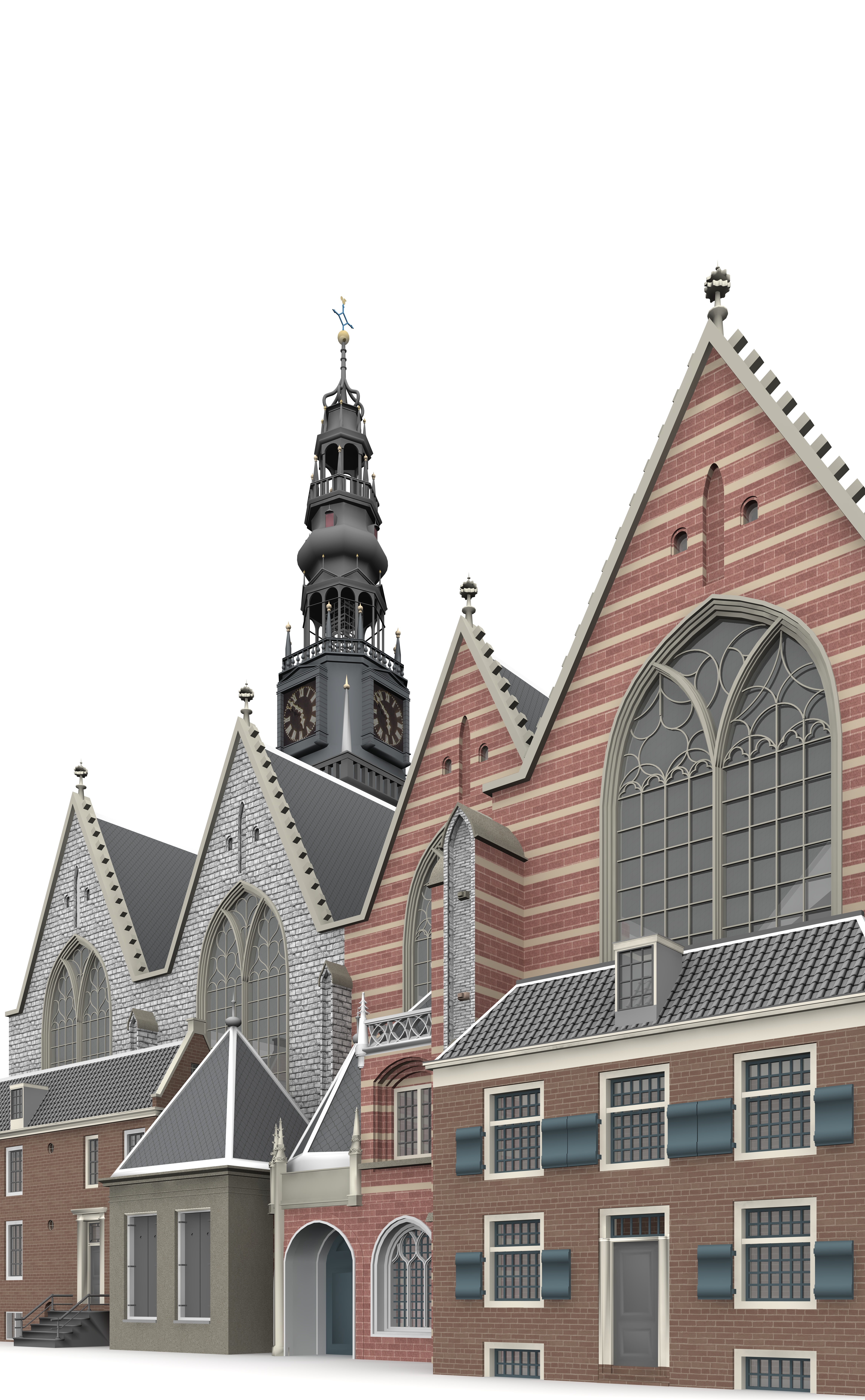 Oude Kerk 3D model_7