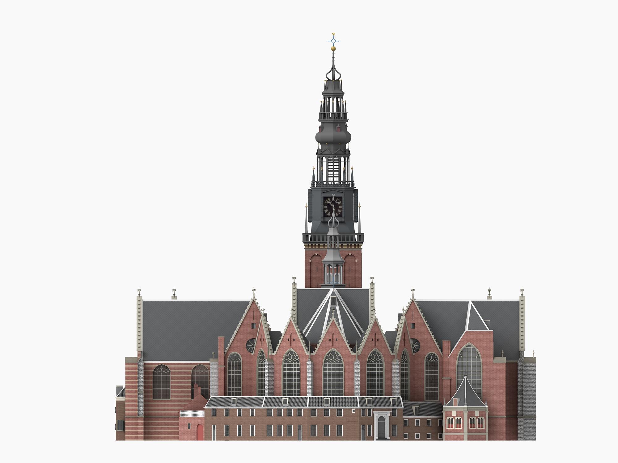 Oude Kerk 3D model_13
