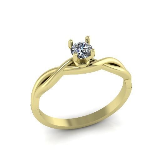 Engagement halo rings Model 3689 3D print model_1