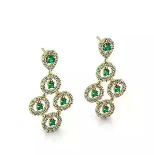 Earrings puset Model 3684