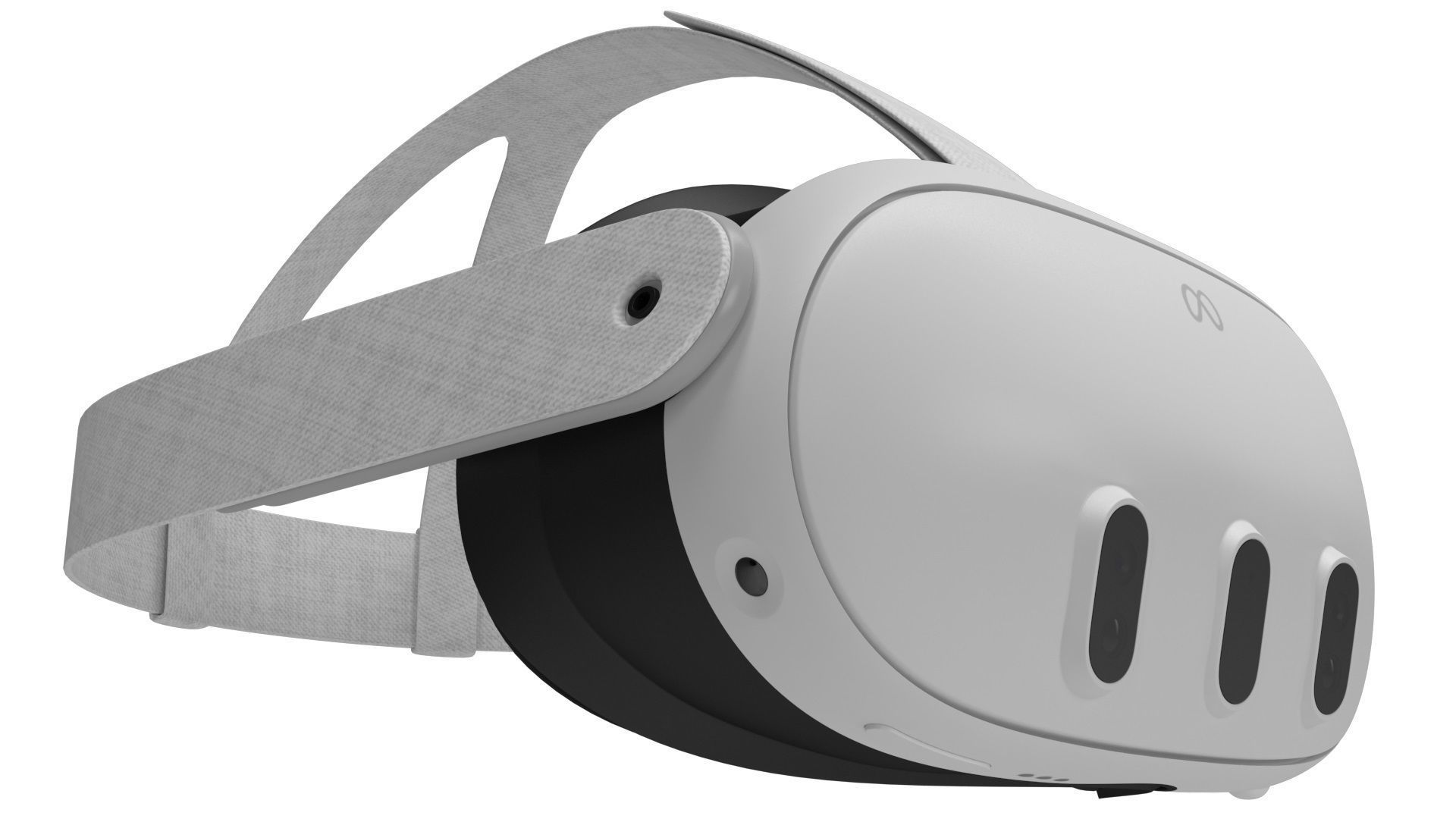Meta Quest 3 with Controllers 3D model_14
