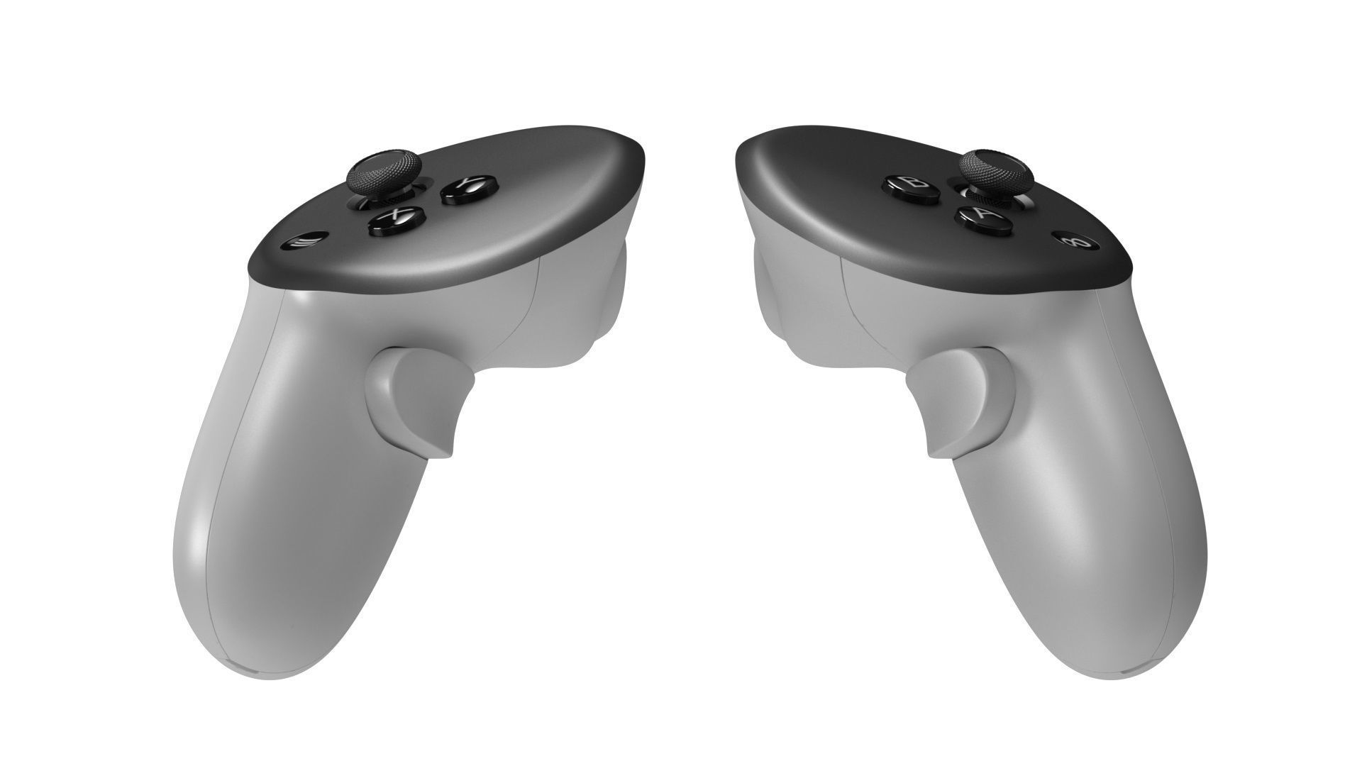 Meta Quest 3 with Controllers 3D model_37