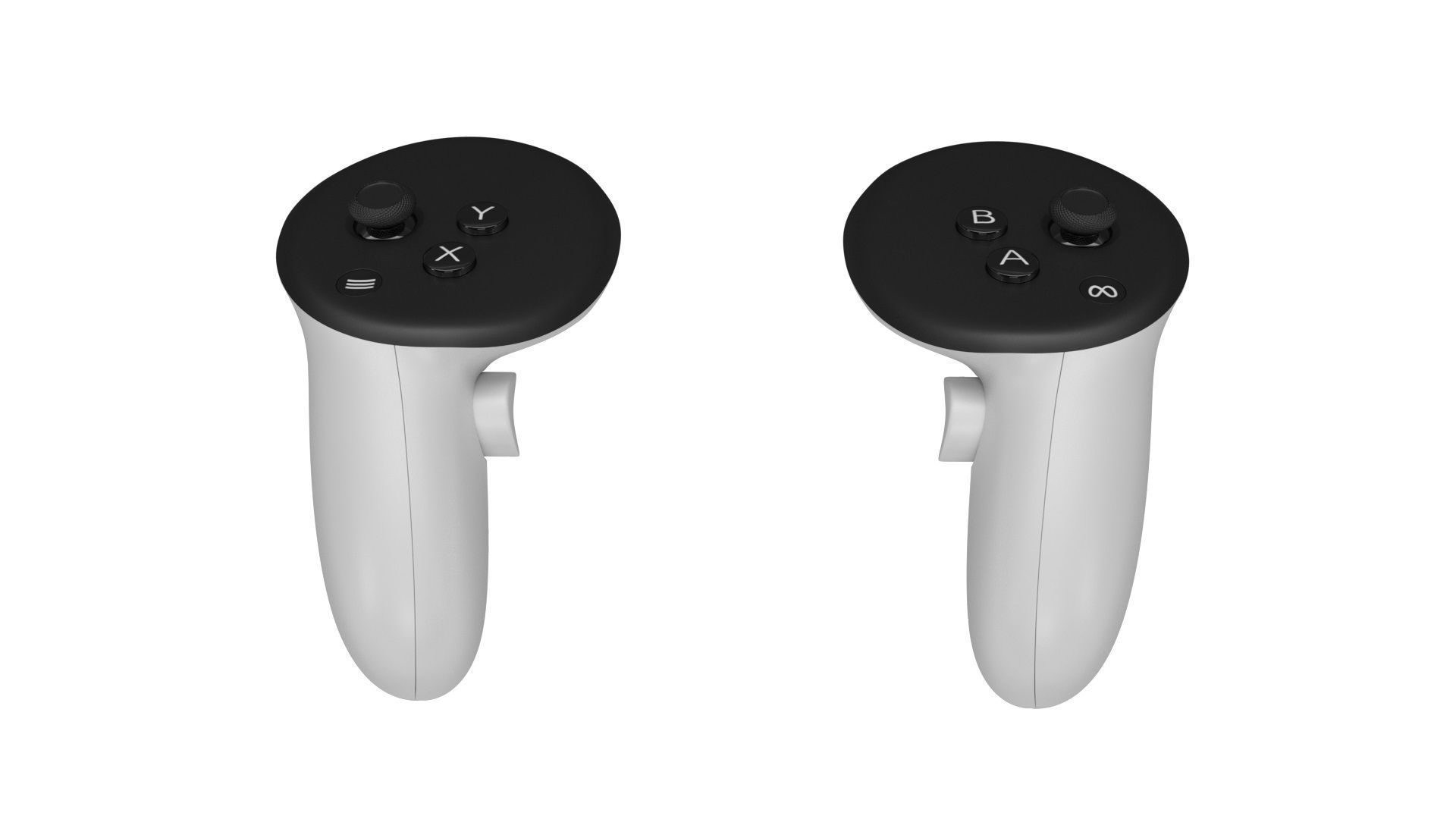 Meta Quest 3 with Controllers 3D model_25