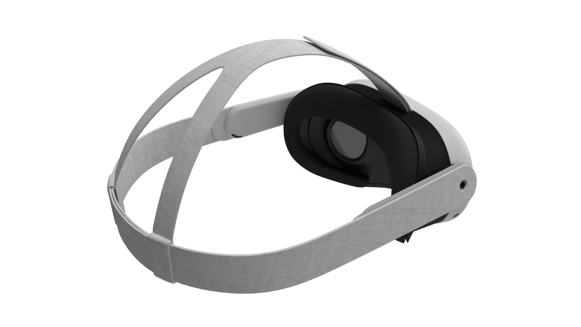 Meta Quest 3 with Controllers 3D model_9