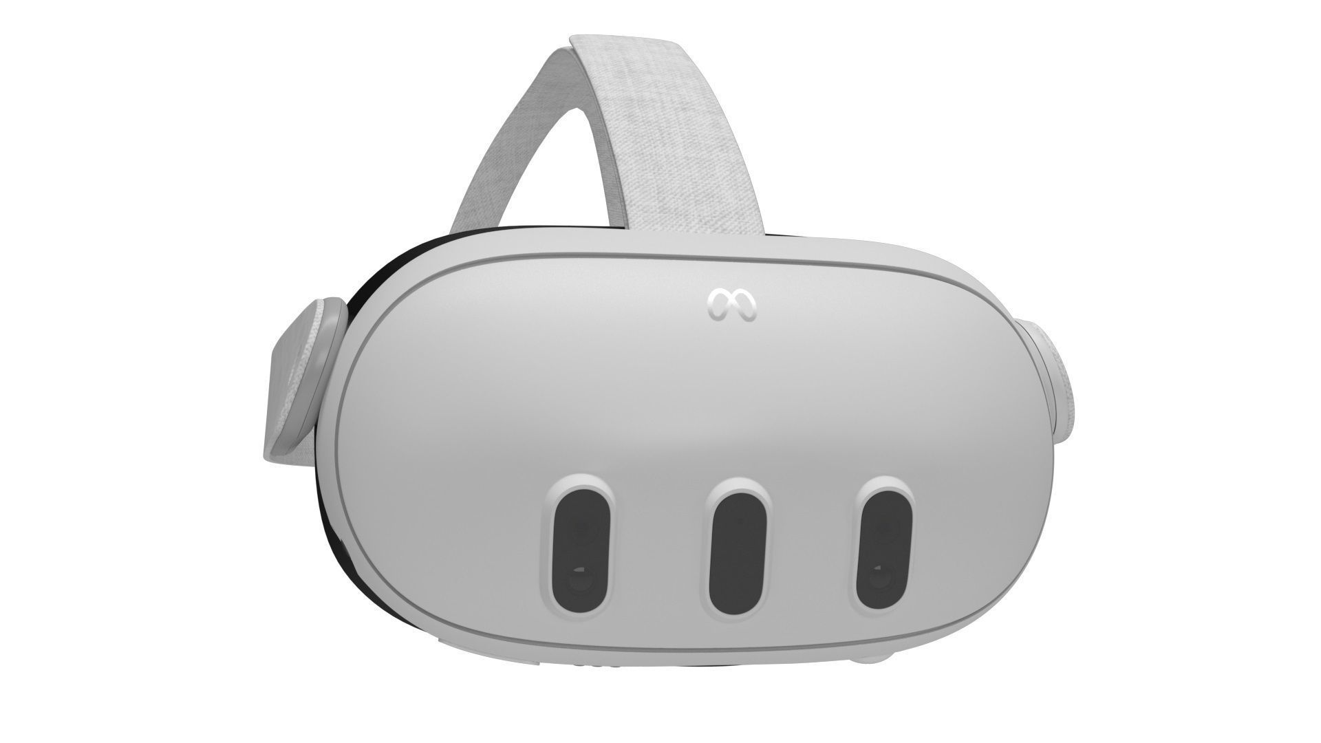 Meta Quest 3 with Controllers 3D model_6