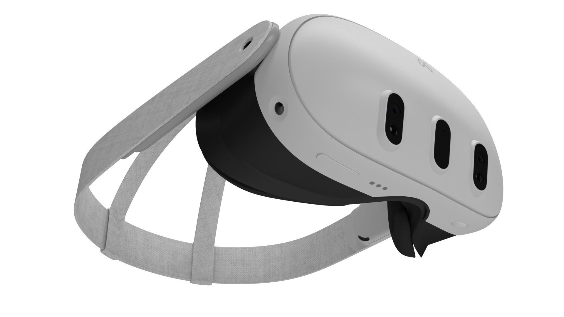 Meta Quest 3 with Controllers 3D model_13