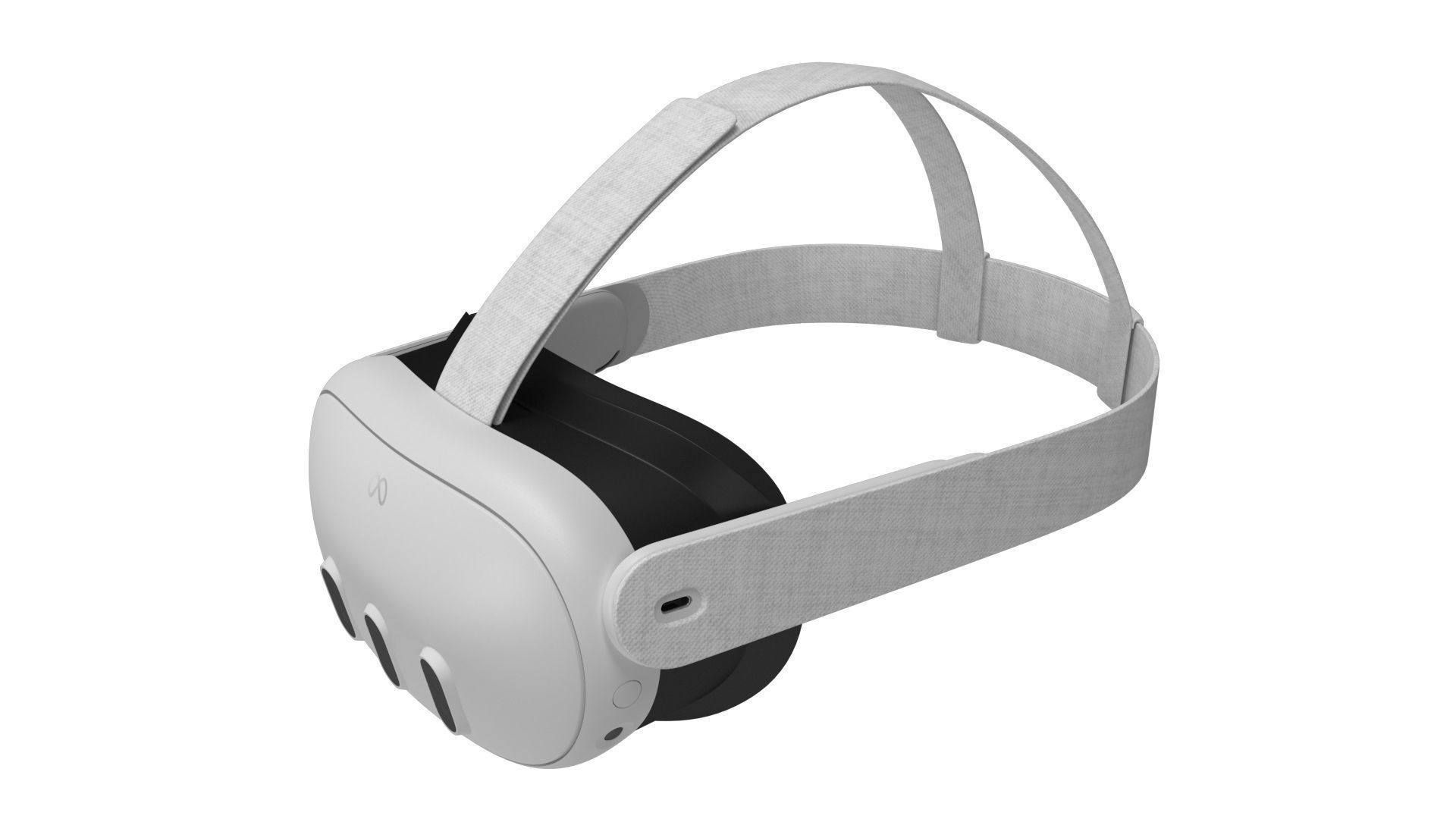 Meta Quest 3 with Controllers 3D model_3