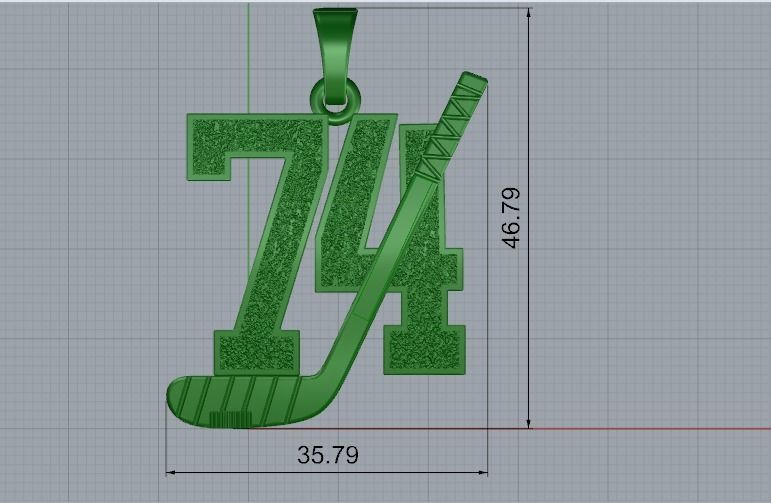 Pendant 74 Model 3671 3D print model_6